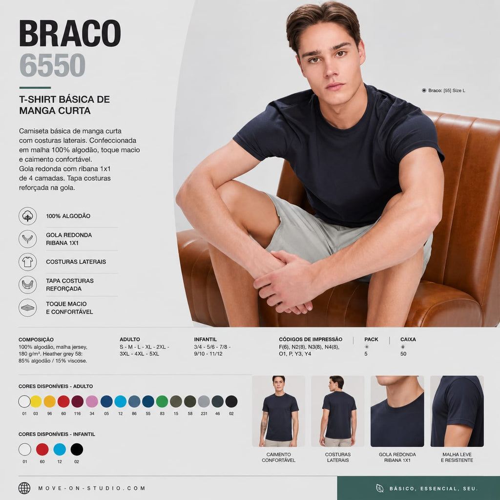 T-shirt Braco 6550